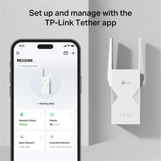 TP-Link RE235BE BE3600 Dual-Band Wi-Fi range extender