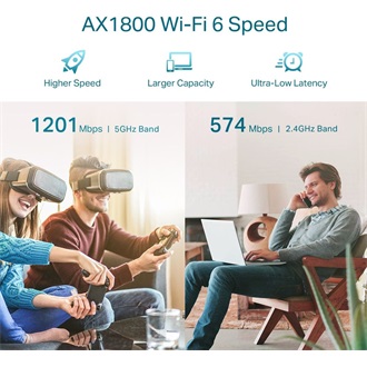 TP-Link RE605X AX1800 Dual-Band Wi-Fi range extender
