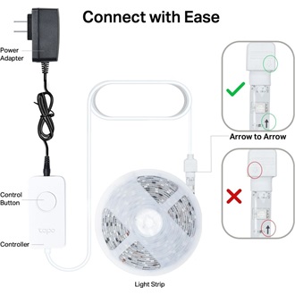 TP-Link Tapo L930 5m 1000lm RGBW szalag LED Wi-Fi smart home fényforrás
