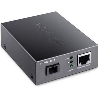 TP-Link TL-FC311A-2 WDM optikai SC Duplex - Ethernet 1Gb/s F/F média konverter fekete 2km