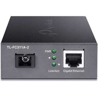 TP-Link TL-FC311A-2 WDM optikai SC Duplex - Ethernet 1Gb/s F/F média konverter fekete 2km