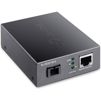 TP-Link TL-FC311B-2 WDM optikai SC Duplex - Ethernet 1Gb/s F/F média konverter fekete 2km