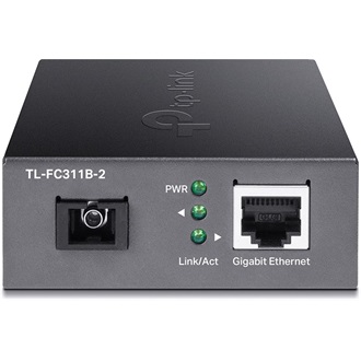 TP-Link TL-FC311B-2 WDM optikai SC Duplex - Ethernet 1Gb/s F/F média konverter fekete 2km