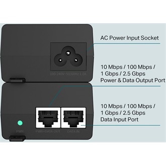 TP-Link TL-POE260S 2,5Gb/s Ethernet PoE injector