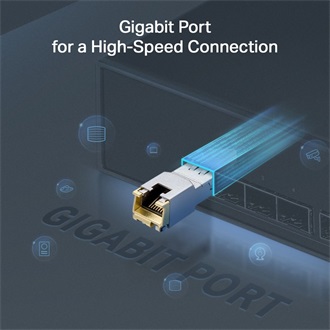 TP-Link TL-SM331T 1000BASE-T 1Gb/s SFP RJ45 transceiver modul
