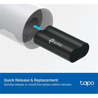 TP-Link Tapo A100 IP kamera 6700mAh akkumulátor 1db fekete