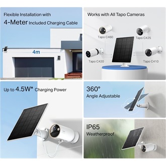 TP-Link Tapo A202 smart home 1db USB-C napelem fehér