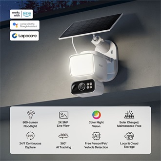 TP-Link Tapo C615F KIT Wi-Fi smart home kültéri IP kamera + napelem 4G/LTE IP65