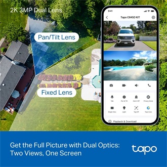 TP-Link Tapo C645D KIT Wi-Fi smart home kültéri IP kamera + napelem 4G/LTE 10000mAh IP65