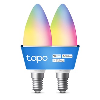TP-Link Tapo L430C (2db) 470lm RGB E14 B38 gyertya LED Wi-Fi smart home Bluetooth fényforrás