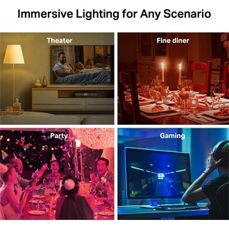 TP-Link Tapo L530E 806lm RGB E27 gömb LED Wi-Fi smart home fényforrás