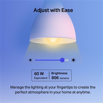 TP-Link Tapo L530E 806lm RGB E27 gömb LED Wi-Fi smart home fényforrás