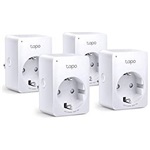 TP-Link Tapo P100 smart home 1db villásdugó CEE 7/3 (EU) smart plug fehér (4db)