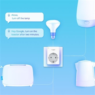 TP-Link Tapo P110 smart home 1db villásdugó CEE 7/3 (EU) smart plug fehér (1db)