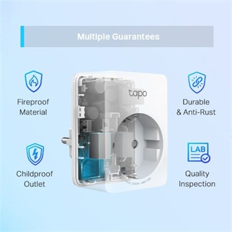 TP-Link Tapo P110 smart home 1db villásdugó CEE 7/3 (EU) smart plug fehér (1db)