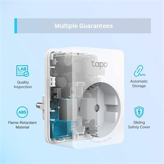 TP-Link Tapo P115 smart home 1db villásdugó CEE 7/3 (EU) smart plug fehér (4db)