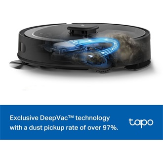 TP-Link Tapo RV30 Max smart home robot porszívó fekete