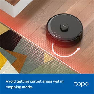 TP-Link Tapo RV30 Max smart home robot porszívó fekete