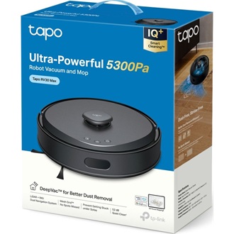 TP-Link Tapo RV30 Max smart home robot porszívó fekete
