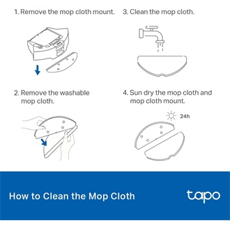 TP-Link Tapo RVA301 felmosó porszívó kiegészítő (5db) szürke