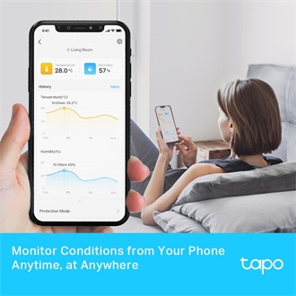 TP-Link Tapo T315 hőmérséklet + páratartalom érzékelő fehér
