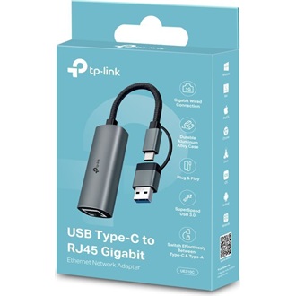 TP-Link UE310C 1Gb/s USB-A / USB-C RJ45 hálózati adapter