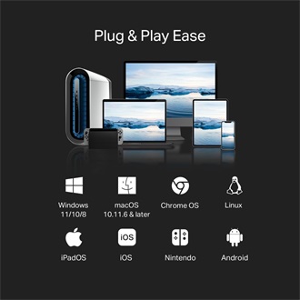 TP-Link UE310C 1Gb/s USB-A / USB-C RJ45 hálózati adapter