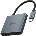 TP-Link UH3020C HUB 3-port 100W USB-C dokkoló szürke