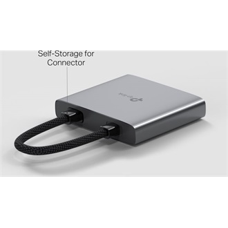 TP-Link UH3020C HUB 3-port 100W USB-C dokkoló szürke