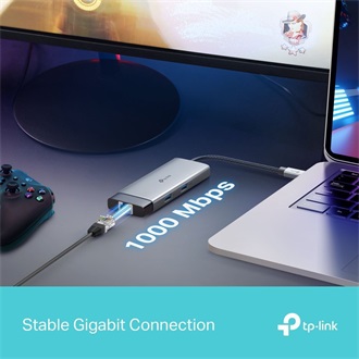 TP-Link UH6120C Hub 6-port 100W USB-C dokkoló szürke