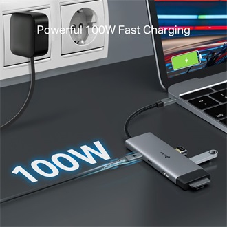 TP-Link UH7020C 7-port 100W USB-C dokkoló szürke