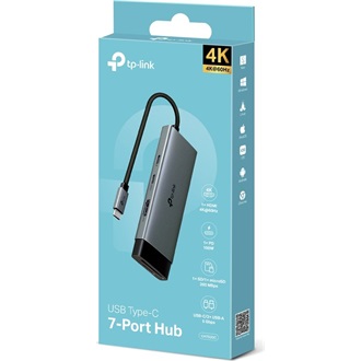 TP-Link UH7020C 7-port 100W USB-C dokkoló szürke