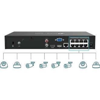 TP-Link VIGI NVR1008H-8P hálózati video rögzítő NVR