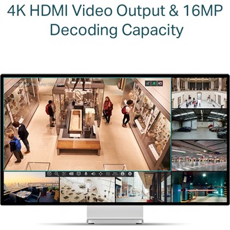 TP-Link VIGI NVR1004H-4P hálózati video rögzítő NVR