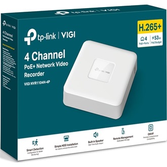TP-Link Vigi NVR1104H-4P hálózati video rögzítő NVR