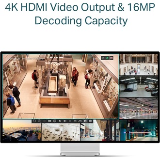 TP-Link Vigi NVR1104H-4P hálózati video rögzítő NVR