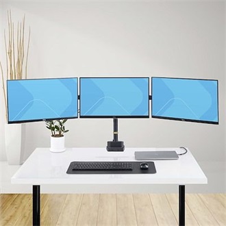 StarTech TRIPLE MONITOR DESK MOUNT TO 27INCH SCREENS SPRING ARMS
