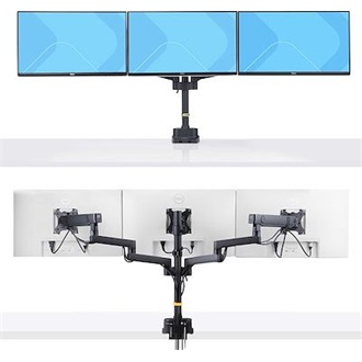 StarTech TRIPLE MONITOR DESK MOUNT TO 27INCH SCREENS SPRING ARMS