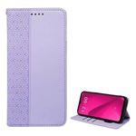 T Phone 2 5G Gigapack Tok álló, bőr hatású FLIP, lóhere, VILÁGOSLILA