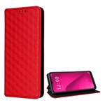T Phone 2 5G Gigapack Tok álló, bőr hatású FLIP, prémium, PIROS