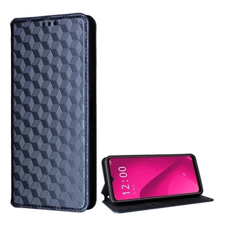 T Phone 2 5G Gigapack Tok álló, bőr hatású FLIP, prémium, SÖTÉTKÉK