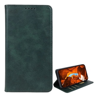 T Phone 2 5G Gigapack Tok álló, bőr hatású FLIP, prémium, SÖTÉTZÖLD