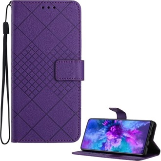 T Phone 3 5G GIGAPACK Tok álló, bőr hatású FLIP, prémium, LILA