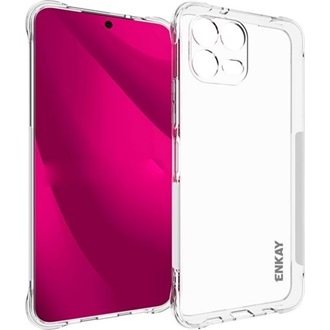 T Phone 3 Pro 5G ENKAY szilikon telefonvédő ütésállóság, légpárnás sarok, ÁTLÁTSZÓ