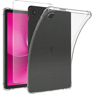 T Tablet 2 5G GIGAPACK Szilikon telefonvédő ütésállóság, légpárnás sarok + képernyővédő üveg, ÁTLÁTSZÓ