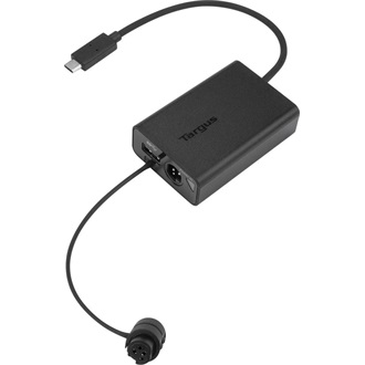 Targus 85W Multiplexer 1db USB-A 2.0 1db DC -> 1db USB-C F/M adapter fekete