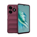 Tecno Spark 20 4G Gigapack Szilikon telefonvédő ütésállóság, 3D, BORDÓ