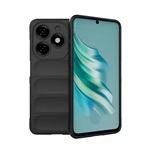 Tecno Spark 20 4G Gigapack Szilikon telefonvédő ütésállóság, 3D, FEKETE