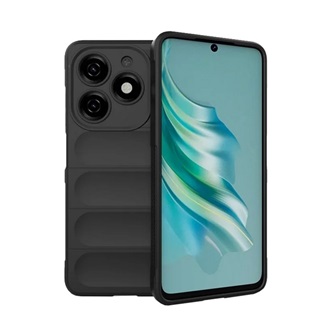 Tecno Spark 20 4G Gigapack Szilikon telefonvédő ütésállóság, 3D, FEKETE