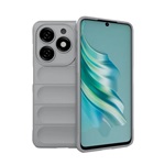 Tecno Spark 20 4G Gigapack Szilikon telefonvédő ütésállóság, 3D, VILÁGOSSZÜRKE